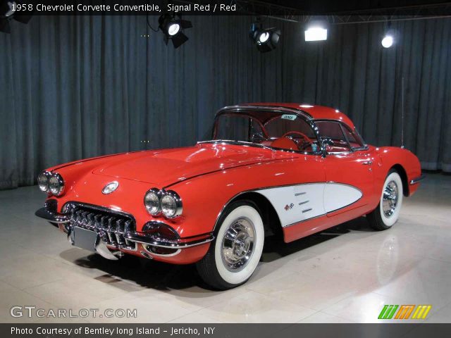 1958 Chevrolet Corvette Convertible in Signal Red