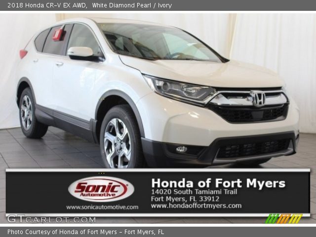 2018 Honda CR-V EX AWD in White Diamond Pearl