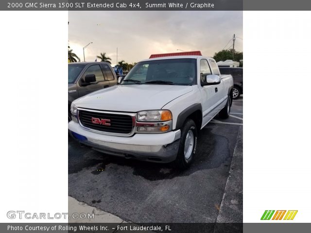 2000 GMC Sierra 1500 SLT Extended Cab 4x4 in Summit White