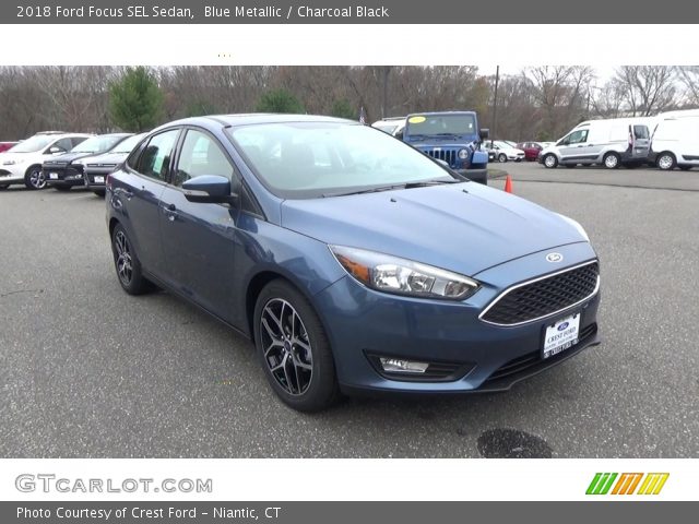 2018 Ford Focus SEL Sedan in Blue Metallic