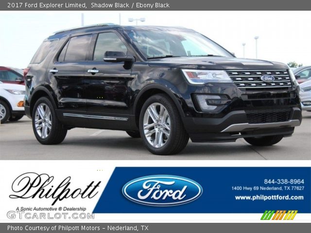 2017 Ford Explorer Limited in Shadow Black