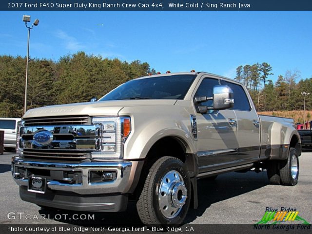 2017 Ford F450 Super Duty King Ranch Crew Cab 4x4 in White Gold