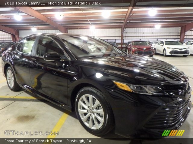 2018 Toyota Camry LE in Midnight Black Metallic
