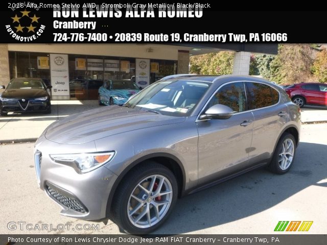2018 Alfa Romeo Stelvio AWD in Stromboli Gray Metallic