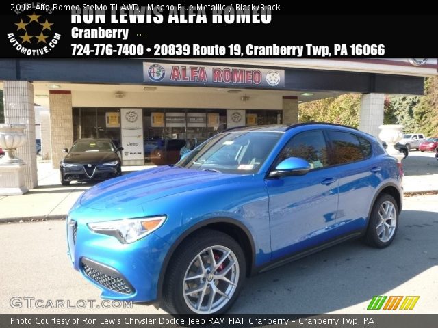 2018 Alfa Romeo Stelvio Ti AWD in Misano Blue Metallic