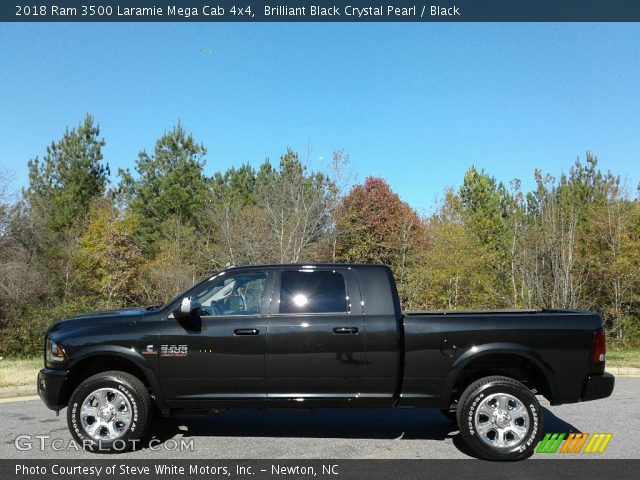 2018 Ram 3500 Laramie Mega Cab 4x4 in Brilliant Black Crystal Pearl