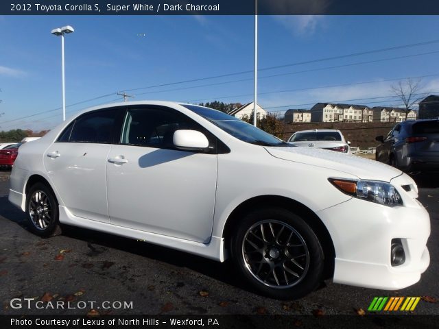 2012 Toyota Corolla S in Super White