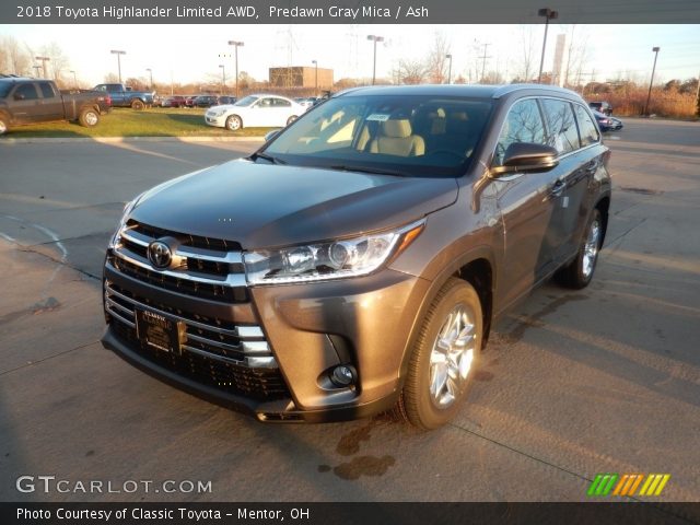 2018 Toyota Highlander Limited AWD in Predawn Gray Mica