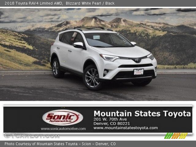 2018 Toyota RAV4 Limited AWD in Blizzard White Pearl
