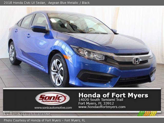 2018 Honda Civic LX Sedan in Aegean Blue Metallic