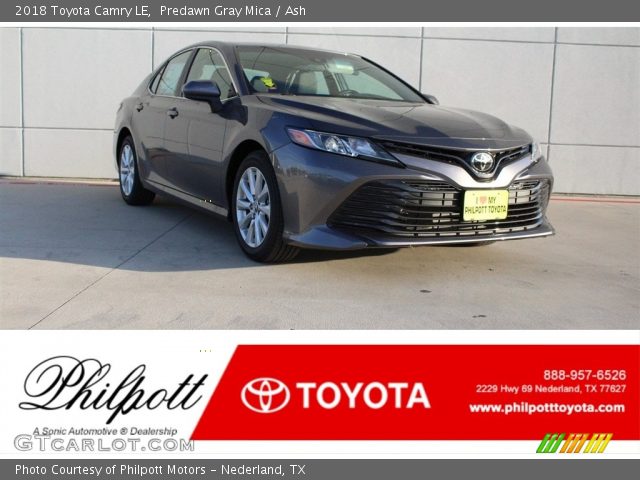 2018 Toyota Camry LE in Predawn Gray Mica