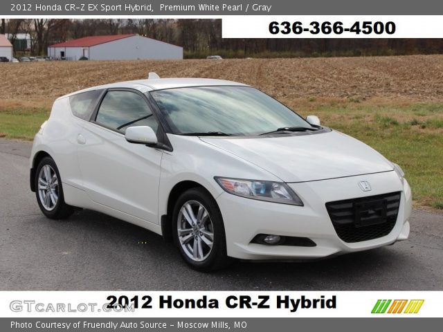 2012 Honda CR-Z EX Sport Hybrid in Premium White Pearl