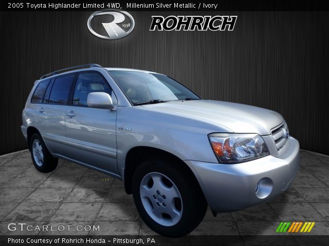 2005 Toyota Highlander Limited 4WD in Millenium Silver Metallic