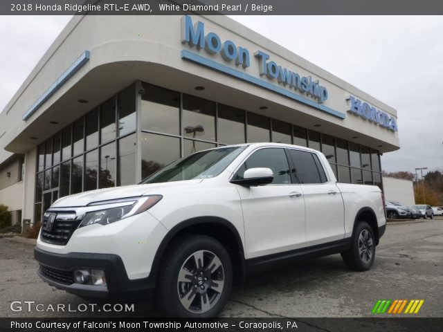 2018 Honda Ridgeline RTL-E AWD in White Diamond Pearl