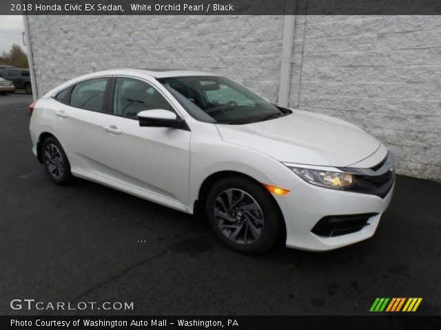 2018 Honda Civic EX Sedan in White Orchid Pearl