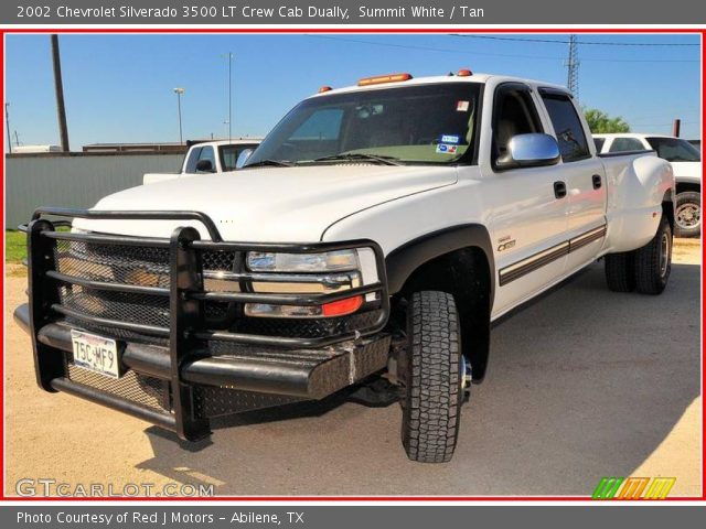 2002 Chevrolet Silverado 3500 LT Crew Cab Dually in Summit White