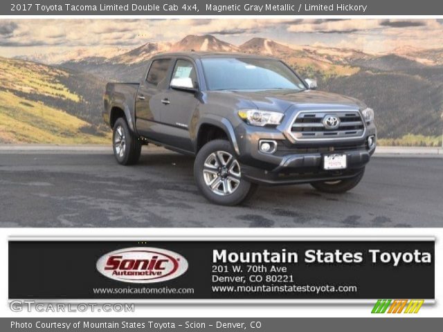 2017 Toyota Tacoma Limited Double Cab 4x4 in Magnetic Gray Metallic