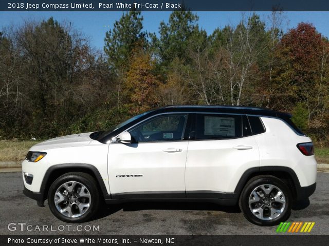 2018 Jeep Compass Limited in Pearl White Tri–Coat