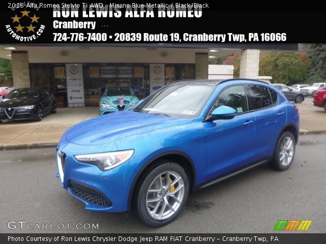 2018 Alfa Romeo Stelvio Ti AWD in Misano Blue Metallic