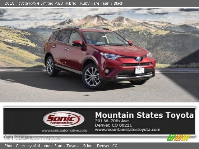 2018 Toyota RAV4 Limited AWD Hybrid in Ruby Flare Pearl