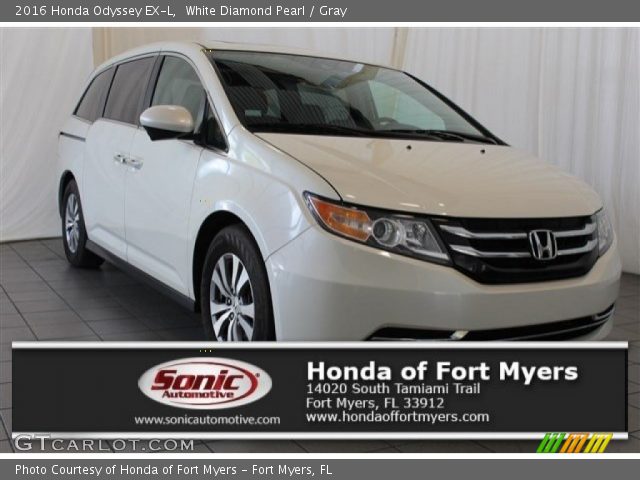 2016 Honda Odyssey EX-L in White Diamond Pearl