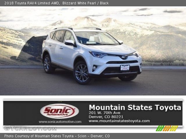 2018 Toyota RAV4 Limited AWD in Blizzard White Pearl