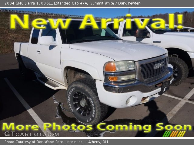 2004 GMC Sierra 1500 SLE Extended Cab 4x4 in Summit White