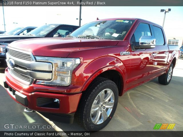 2018 Ford F150 Platinum SuperCrew 4x4 in Ruby Red