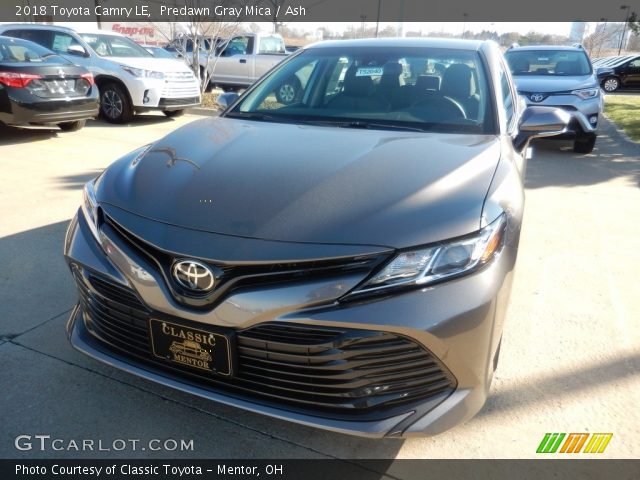 2018 Toyota Camry LE in Predawn Gray Mica