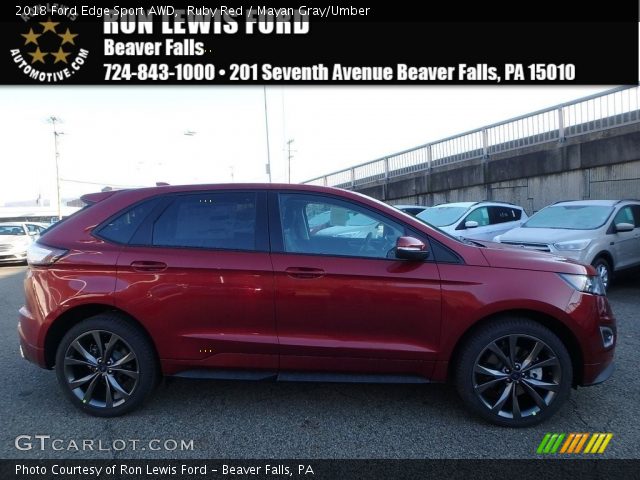2018 Ford Edge Sport AWD in Ruby Red
