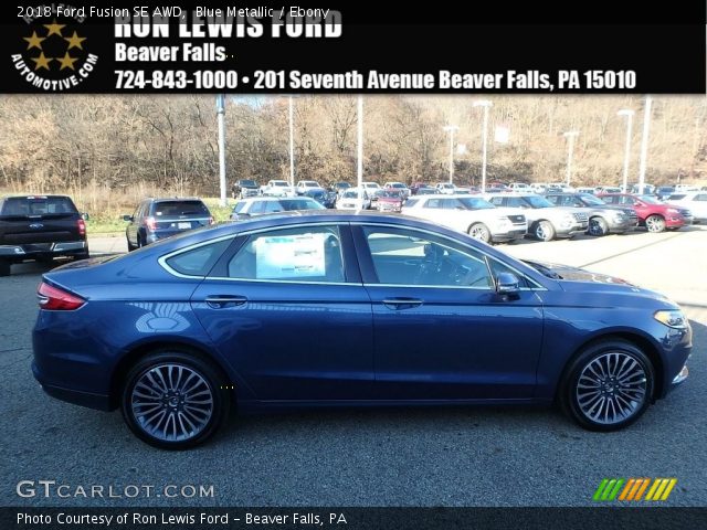 2018 Ford Fusion SE AWD in Blue Metallic