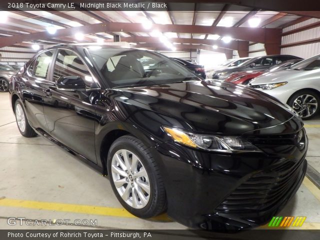 2018 Toyota Camry LE in Midnight Black Metallic
