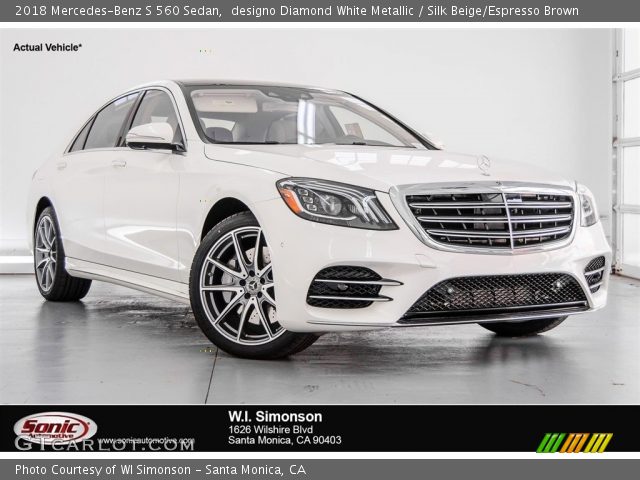 2018 Mercedes-Benz S 560 Sedan in designo Diamond White Metallic