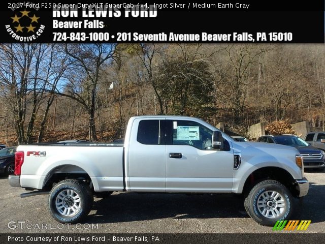 2017 Ford F250 Super Duty XLT SuperCab 4x4 in Ingot Silver