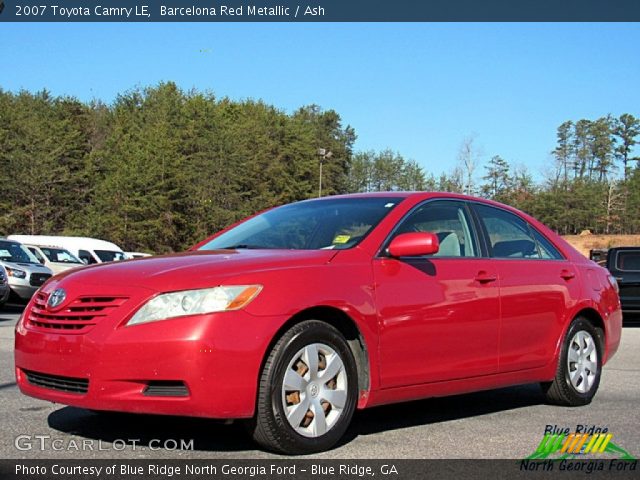2007 Toyota Camry LE in Barcelona Red Metallic