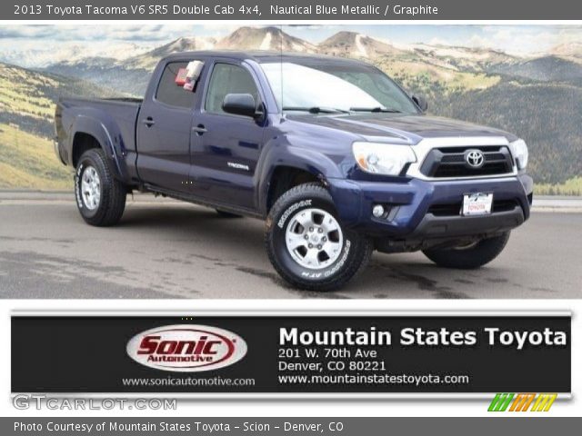 2013 Toyota Tacoma V6 SR5 Double Cab 4x4 in Nautical Blue Metallic