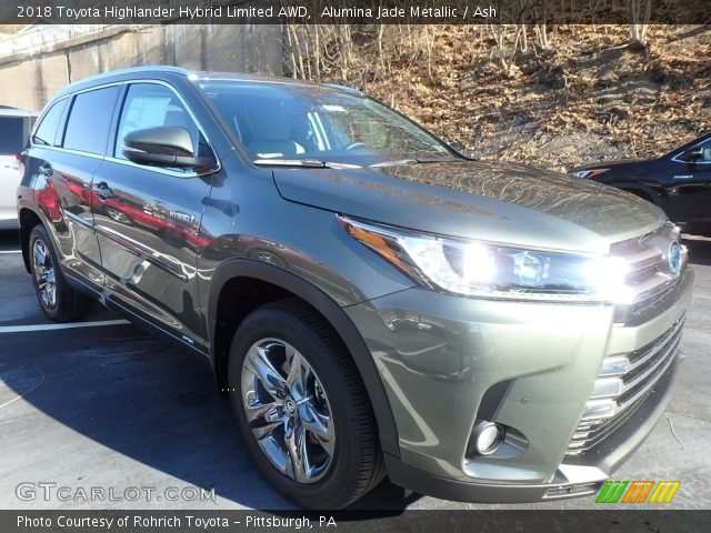 2018 Toyota Highlander Hybrid Limited AWD in Alumina Jade Metallic
