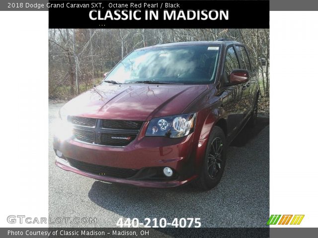 2018 Dodge Grand Caravan SXT in Octane Red Pearl