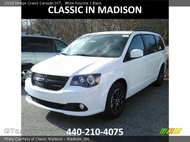 2018 Dodge Grand Caravan SXT in White Knuckle