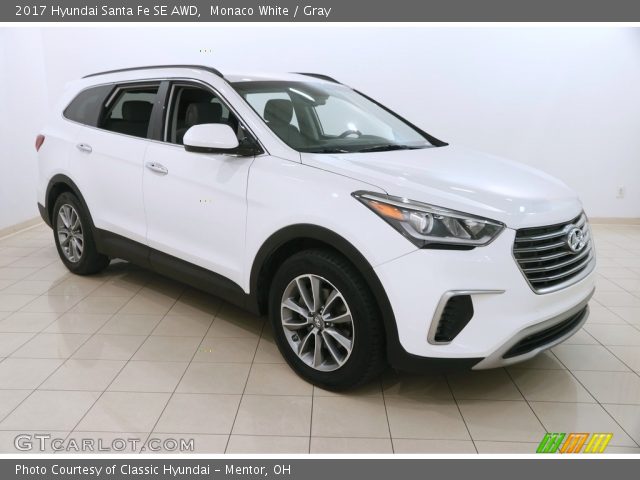 2017 Hyundai Santa Fe SE AWD in Monaco White