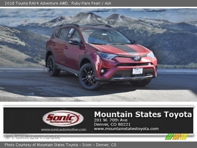 2018 Toyota RAV4 Adventure AWD in Ruby Flare Pearl