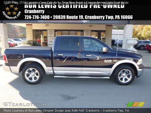 2013 Ram 1500 Laramie Crew Cab 4x4 in True Blue Pearl