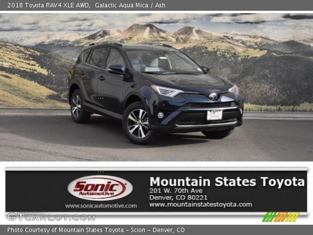2018 Toyota RAV4 XLE AWD in Galactic Aqua Mica