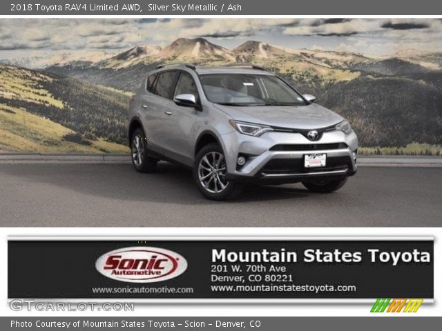 2018 Toyota RAV4 Limited AWD in Silver Sky Metallic