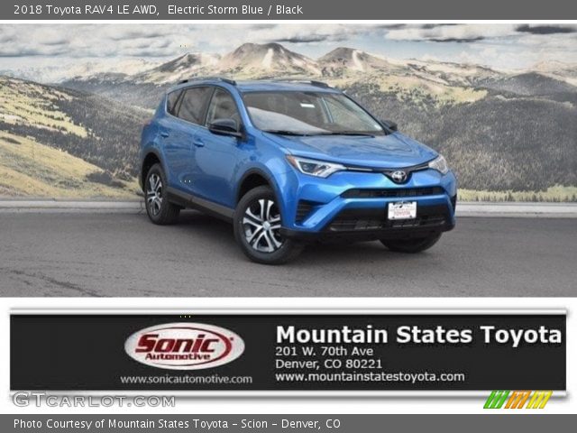 2018 Toyota RAV4 LE AWD in Electric Storm Blue