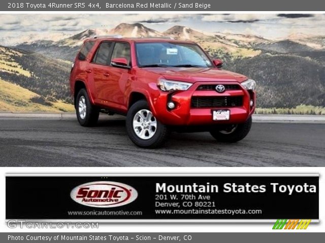 2018 Toyota 4Runner SR5 4x4 in Barcelona Red Metallic