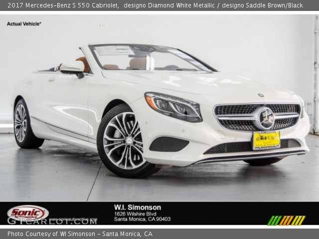 2017 Mercedes-Benz S 550 Cabriolet in designo Diamond White Metallic