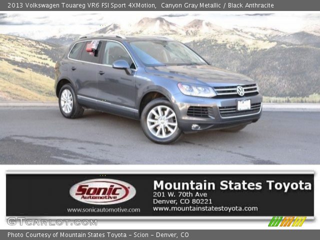 2013 Volkswagen Touareg VR6 FSI Sport 4XMotion in Canyon Gray Metallic