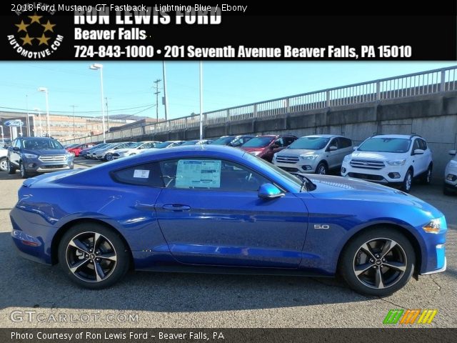 2018 Ford Mustang GT Fastback in Lightning Blue