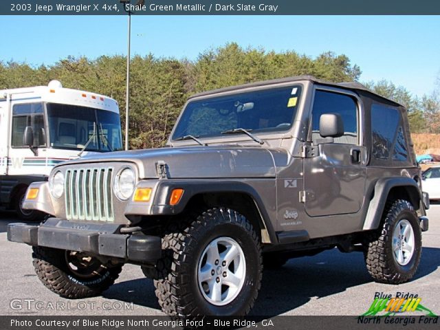 2003 Jeep Wrangler X 4x4 in Shale Green Metallic